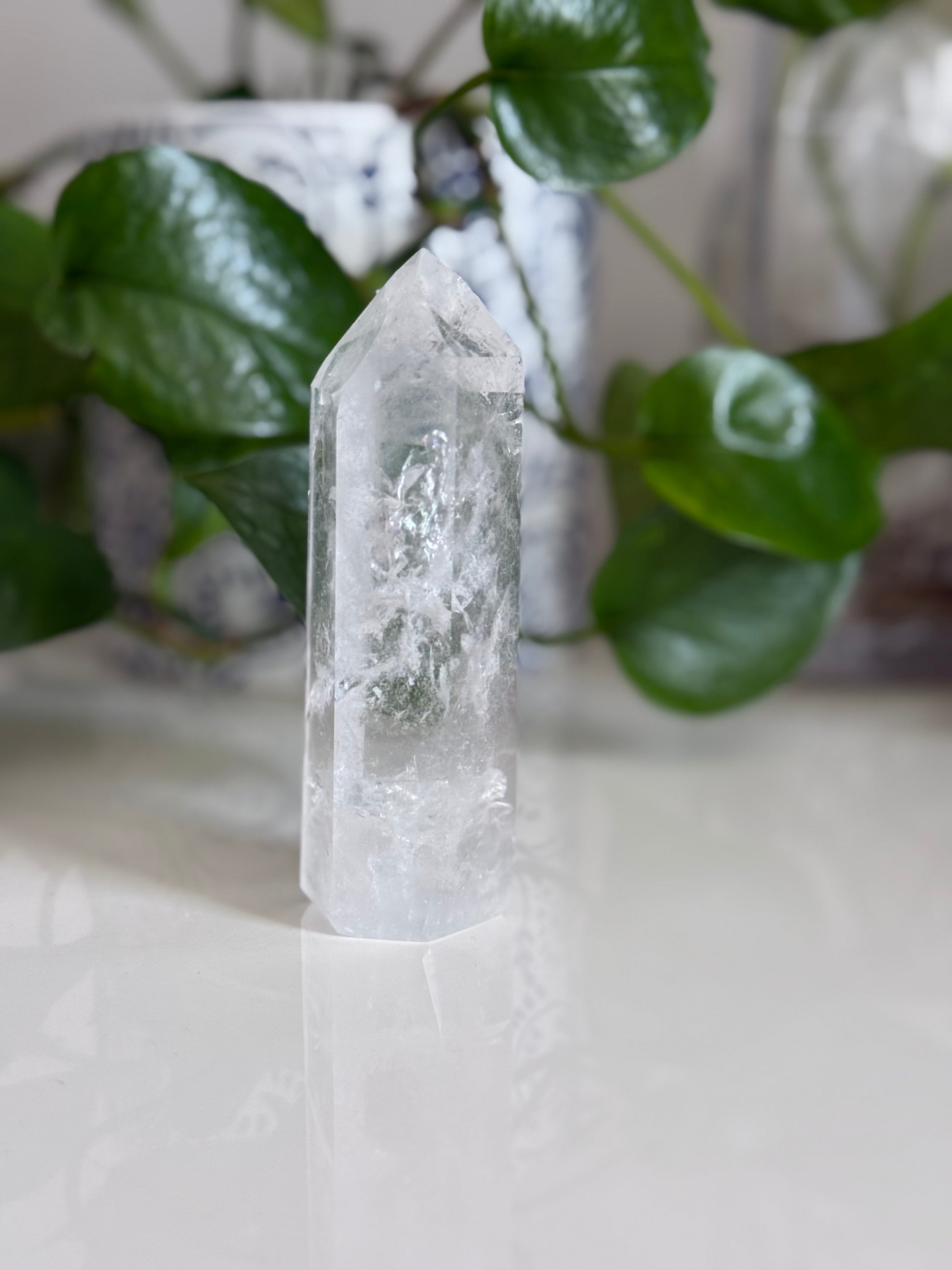 Clear Quartz Point – 4.5 Inch – Clarity, Amplification & Reiki-Charged