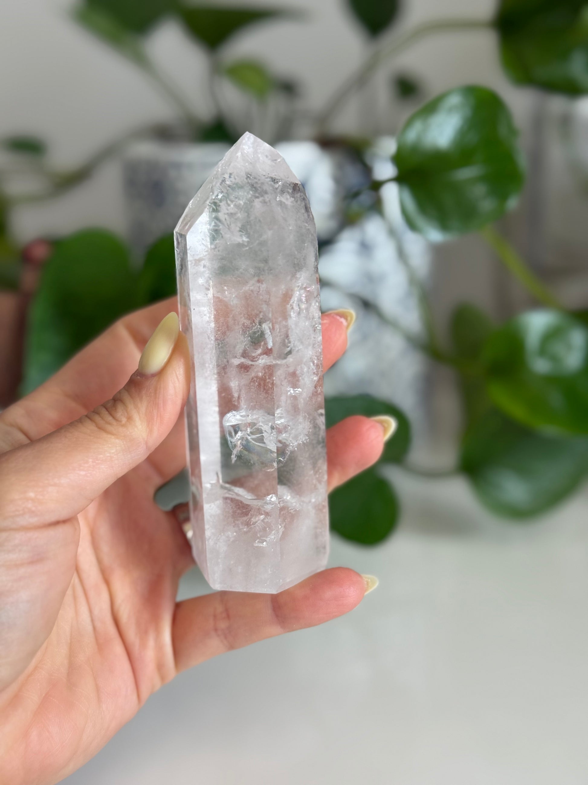 Clear Quartz Point – 4.5 Inch – Clarity, Amplification & Reiki-Charged