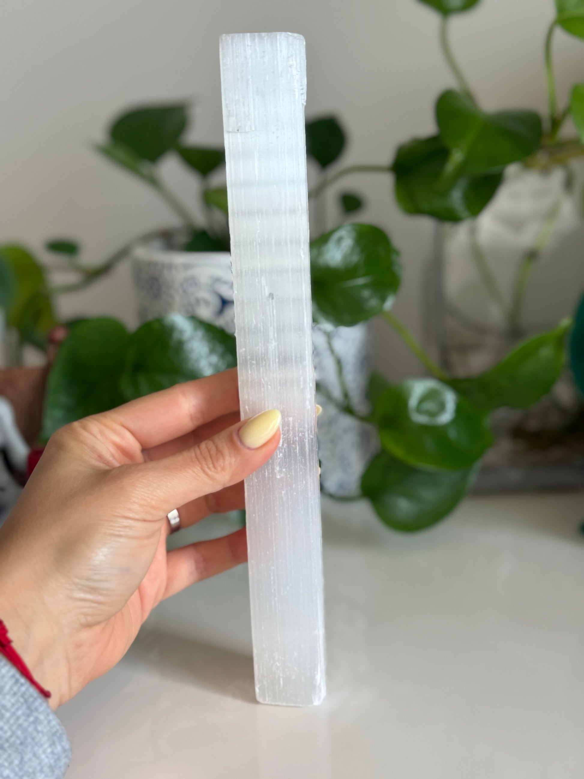 Selenite wand – 9 Inch – Cleansing, Protection & Crown Chakra Support