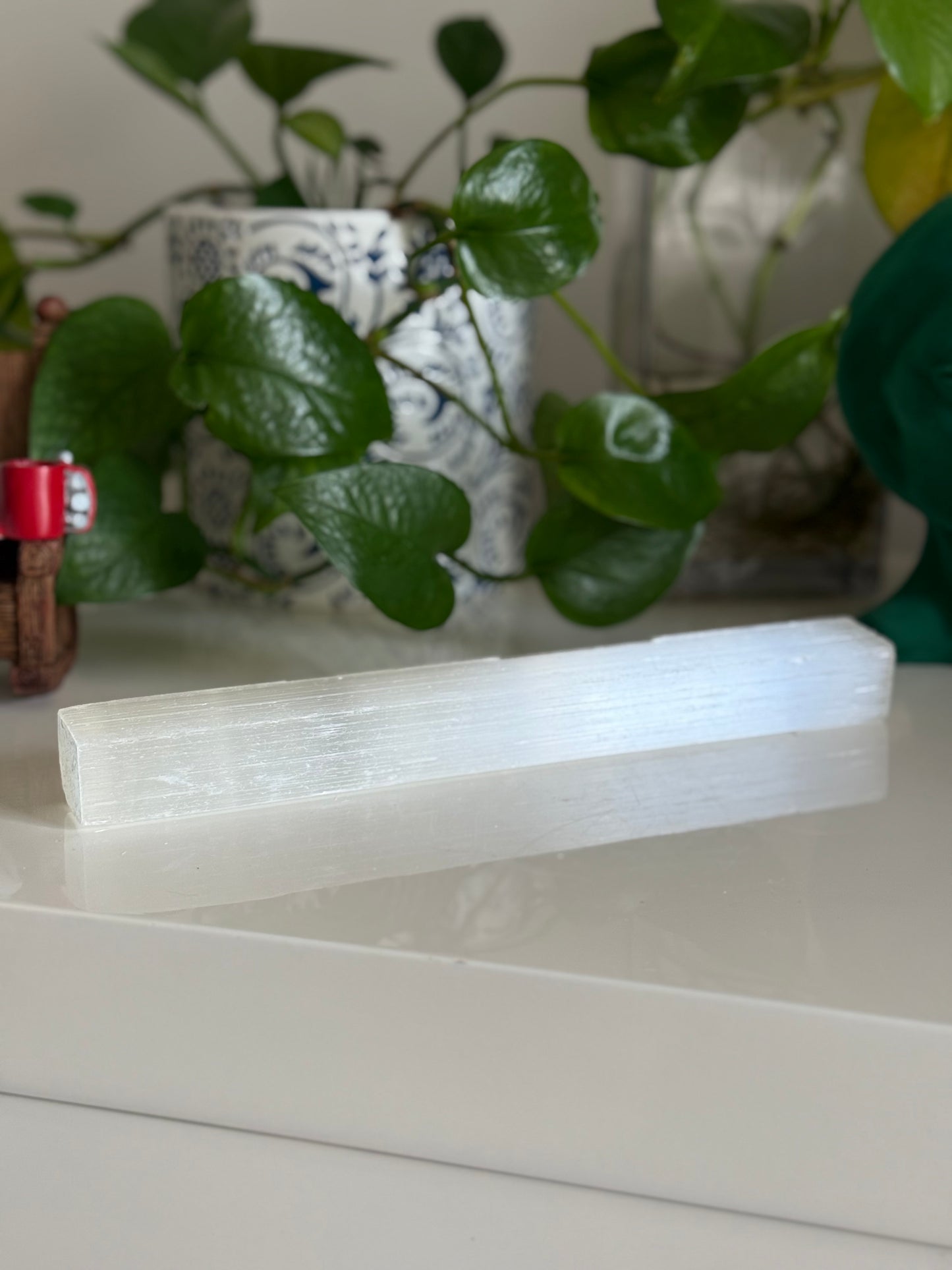 Selenite wand – 9 Inch – Cleansing, Protection & Crown Chakra Support