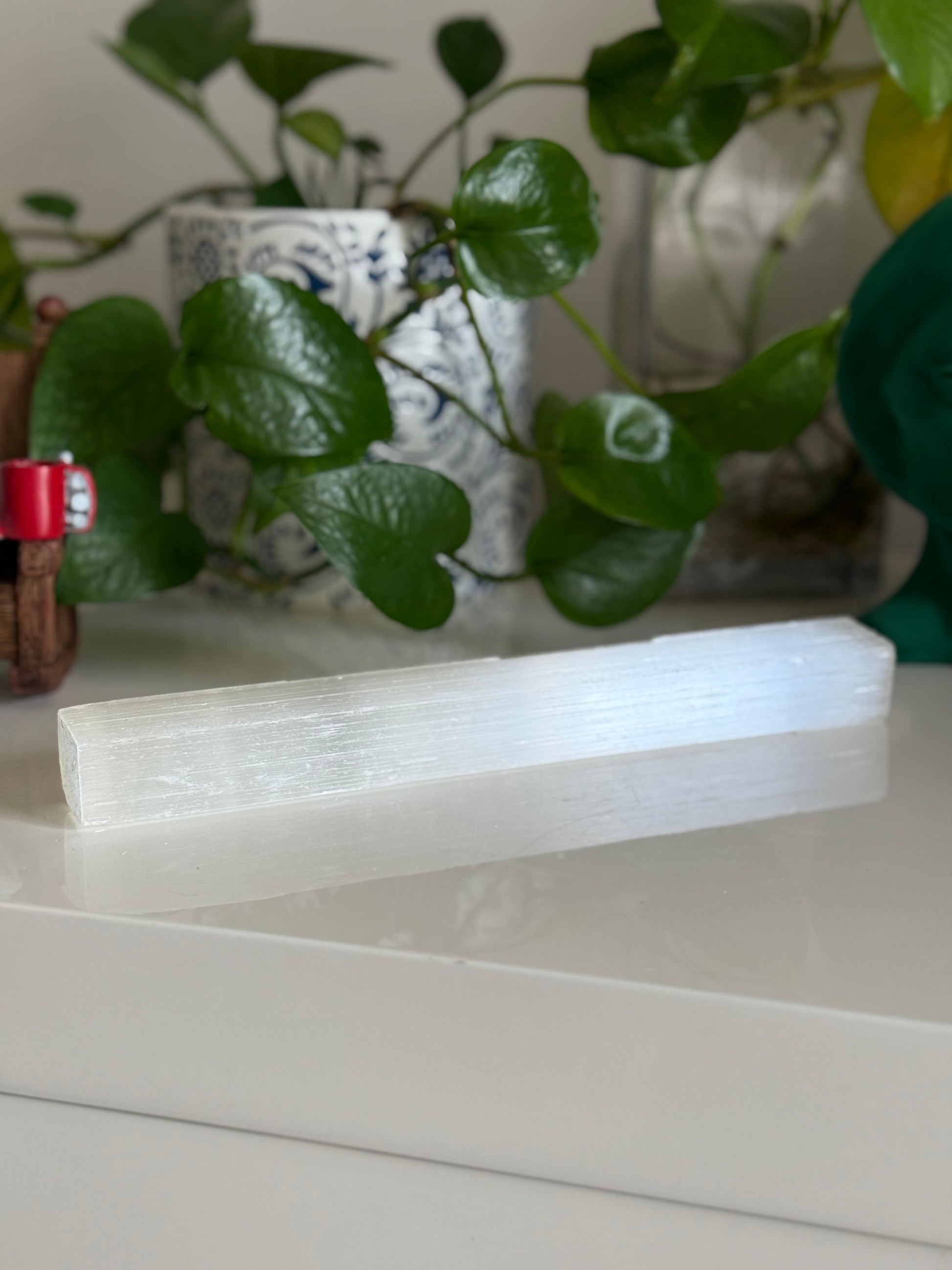 Selenite wand – 9 Inch – Cleansing, Protection & Crown Chakra Support