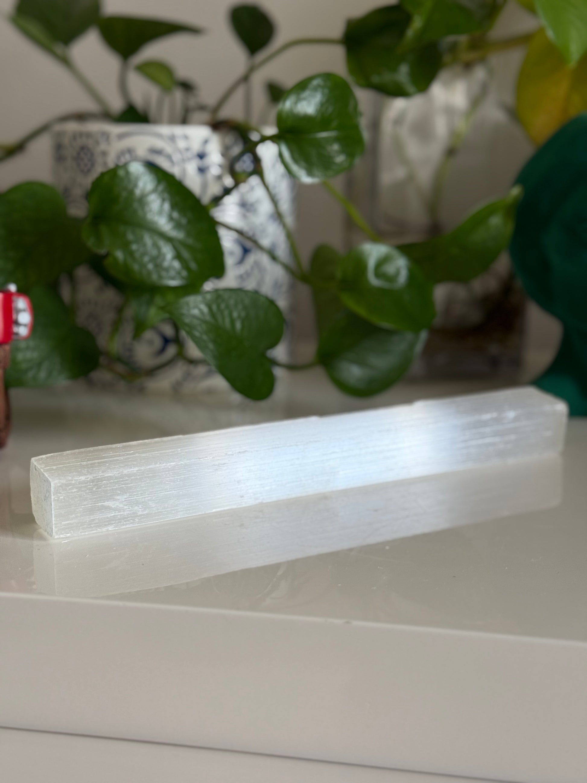 Selenite wand – 9 Inch – Cleansing, Protection & Crown Chakra Support