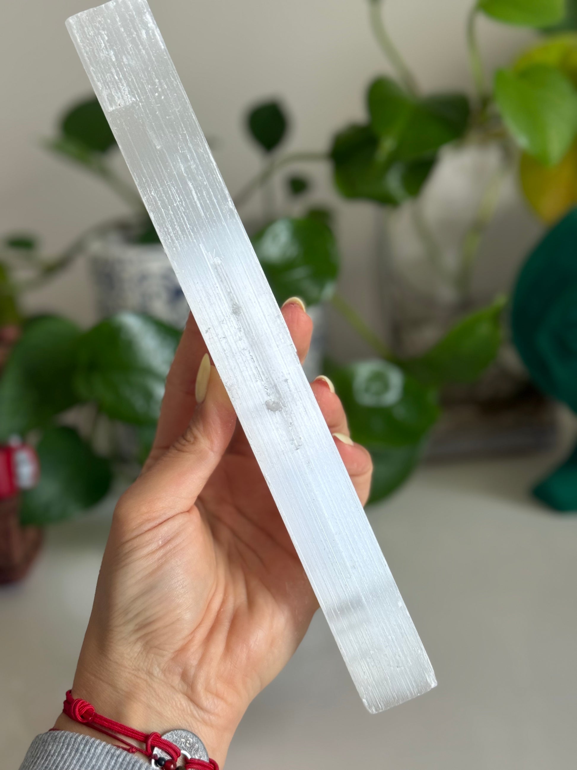 Selenite wand – 9 Inch – Cleansing, Protection & Crown Chakra Support
