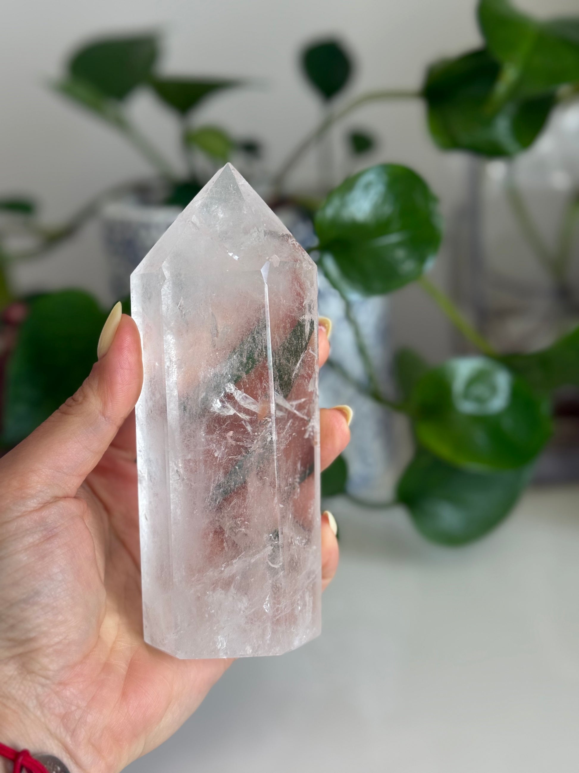 Clear Quartz Point – 5 Inch – Clarity, Amplification & Reiki-Charged