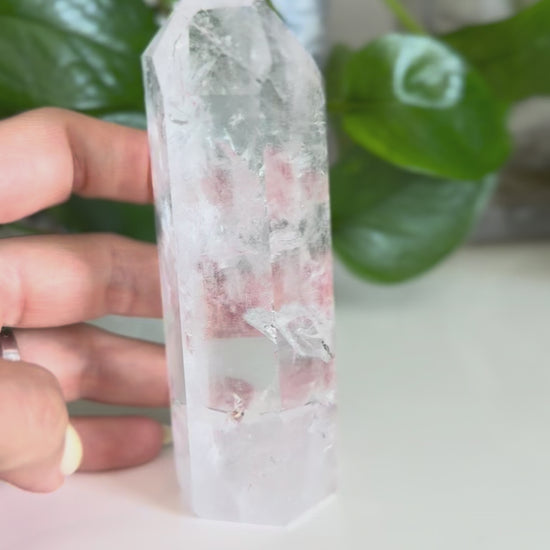 Clear Quartz Point – 5 Inch – Clarity, Amplification & Reiki-Charged